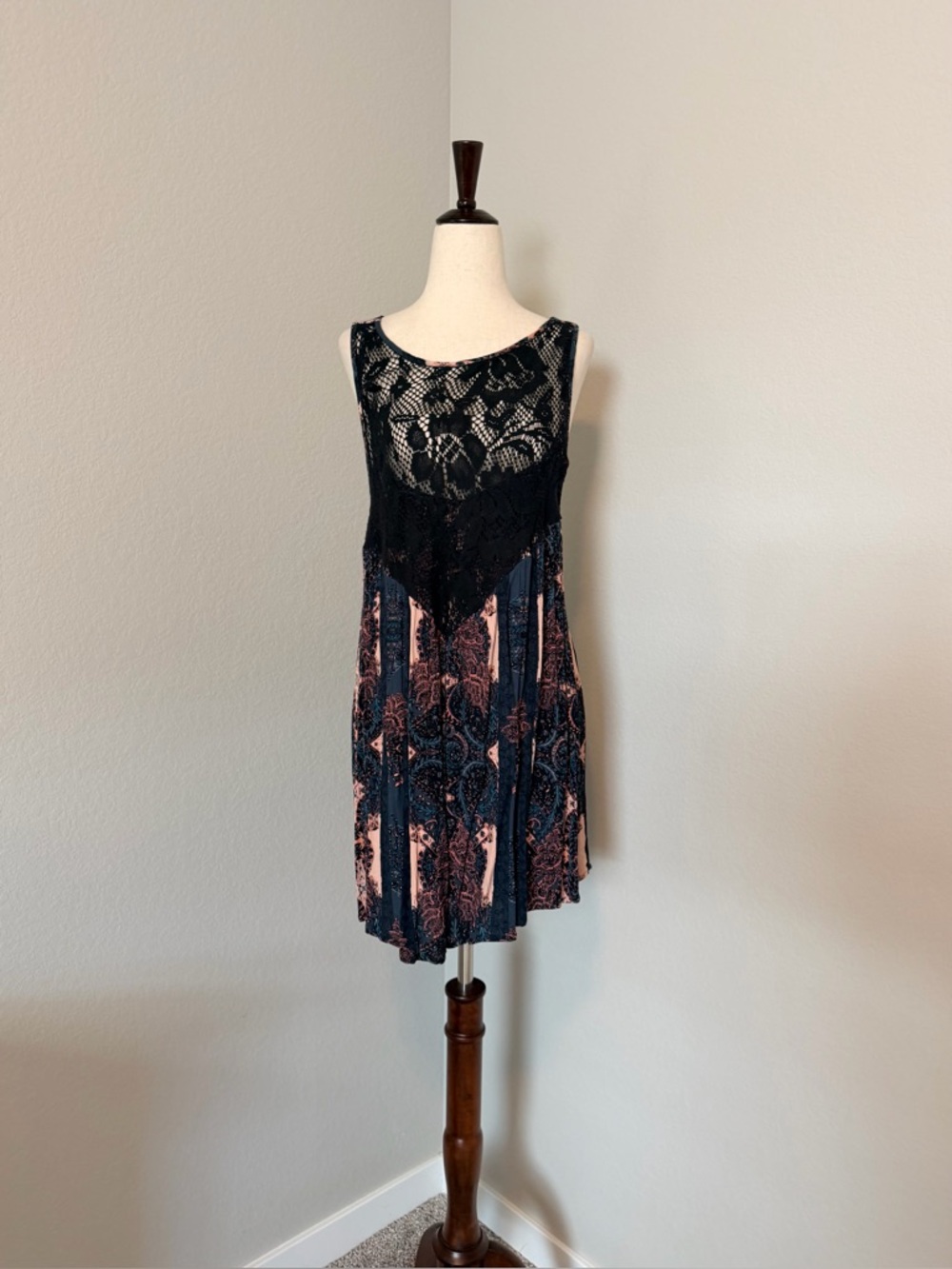 Free People Intimately "Count Me In" Trapeze Tunic Mini Dress
